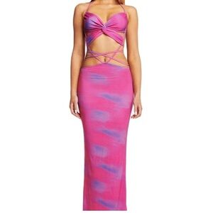 I AM GIA Pink Maxi Dress Size Medium